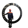 Anneau de relève de forge en alliage avec matériau 34CrniMo6 et taille jusqu'à 2500 mm 